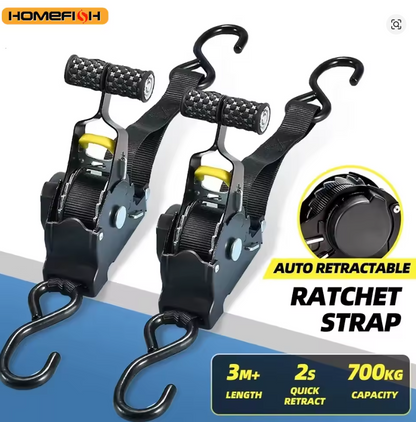 Terra Camp® Auto-Retractable Cargo Straps