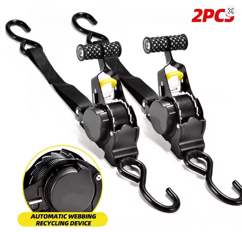 Terra Camp® Auto-Retractable Cargo Straps