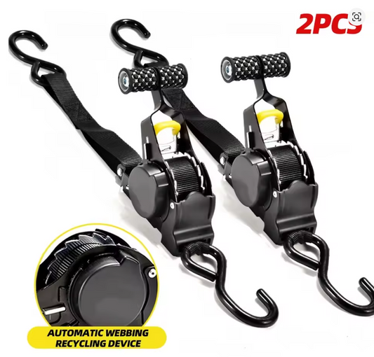 Terra Camp® Auto-Retractable Cargo Straps