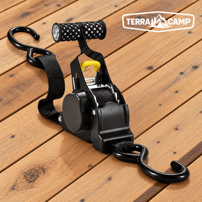 Terra Camp® Auto-Retractable Cargo Straps