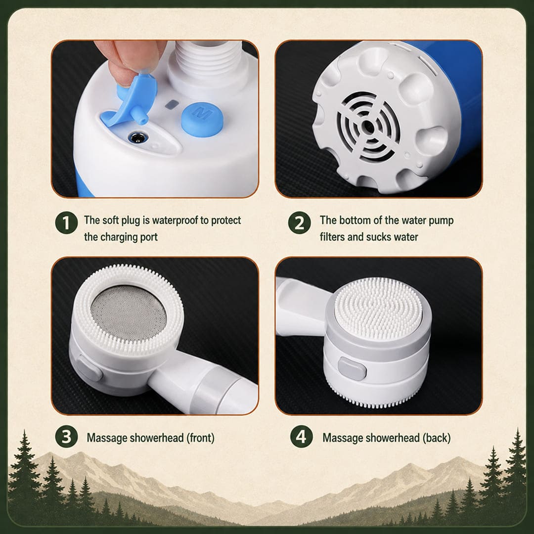 TerraCamp® Portable Camping Shower