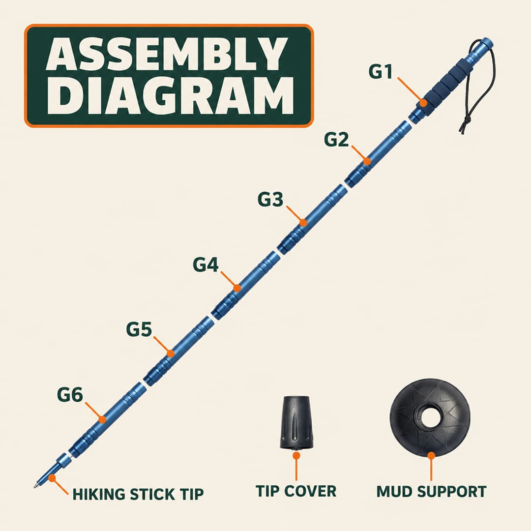 Terra Camp® Tactical Hiking Stick