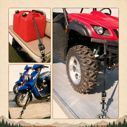 Terra Camp® Auto-Retractable Cargo Straps