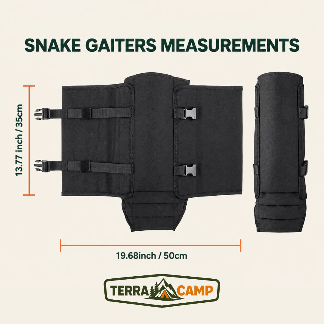 Terra Camp® Snake-Resistant Outdoor Leg Gaiters