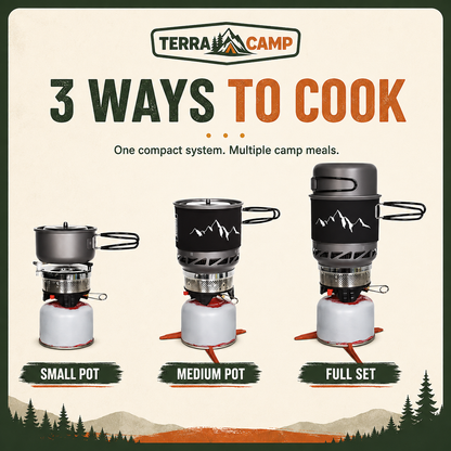 Terra Camp® Portable Gas Cooking Kit